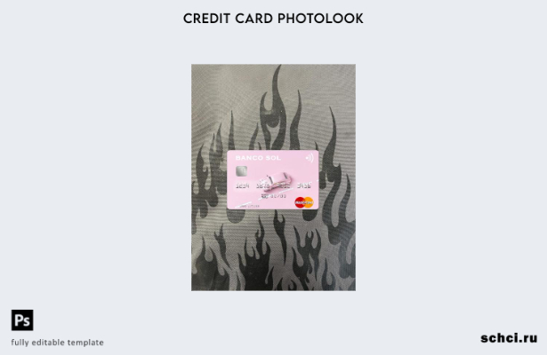 цифровая загрузка Ангола Banco Sol mastercard фотовид переднего шаблона